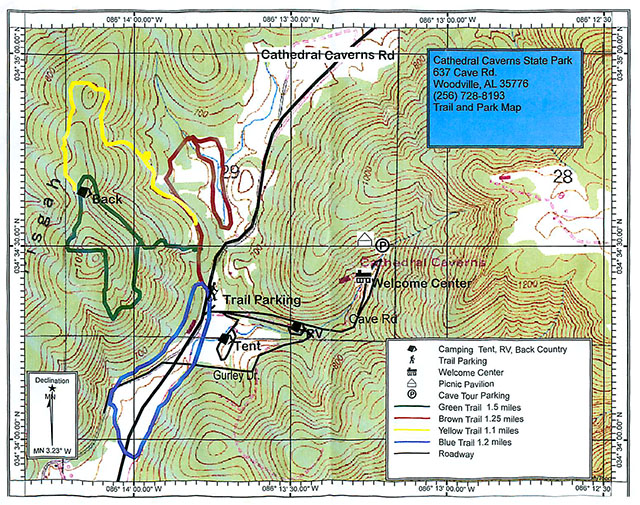 Cathedral Caverns Trails