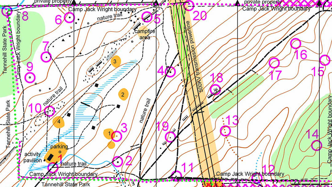 Camp Jack Wright Orienteering Course