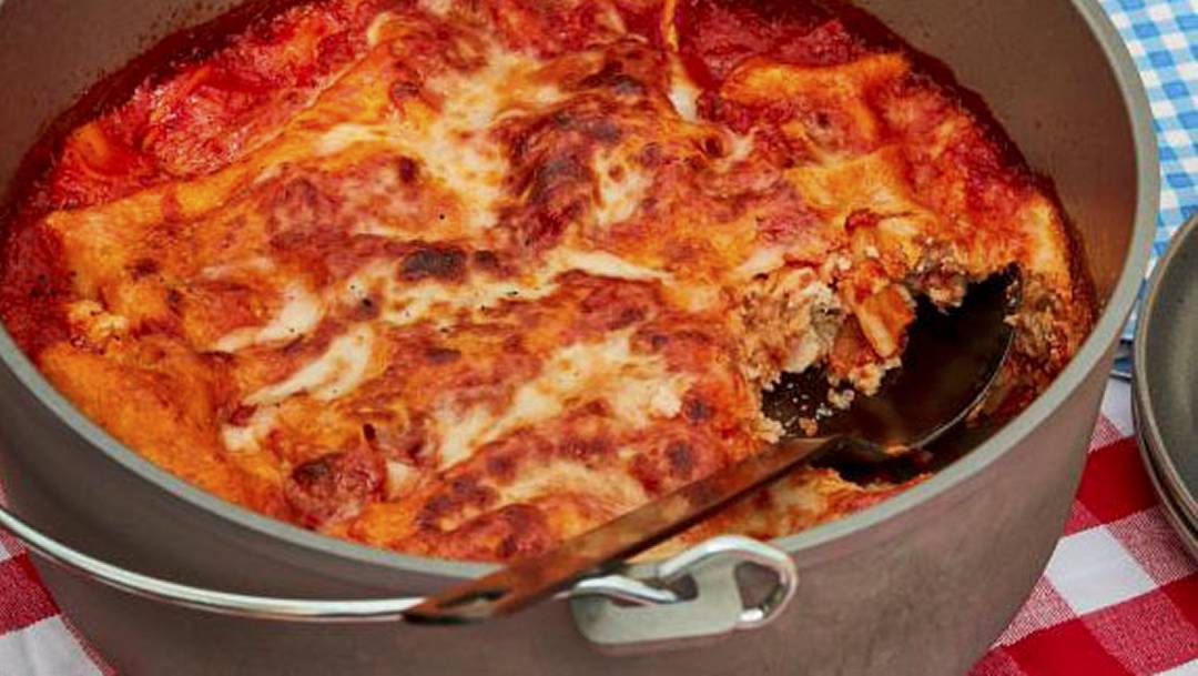 Dutch Oven Lasagna
