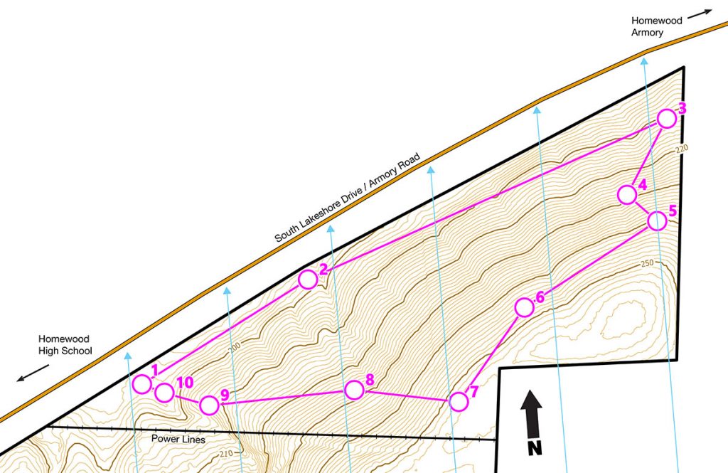 Homewood Forest Preserve Orienteering Course